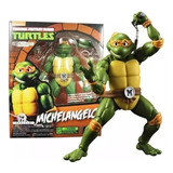 Boneco Tartarugas Ninja - Michelangelo C/acessórios 15cm